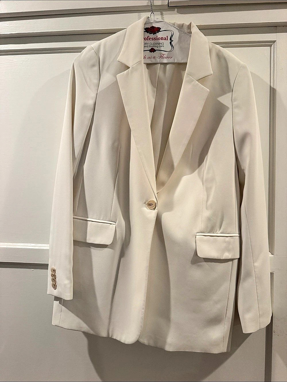 H&M Single-Breasted Blazer Women's Polyester Blazer Size Medium